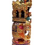 Ambabari Elephant Statue Painted