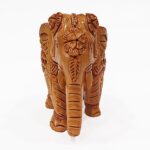 Wood Elephant undercut & jewellery carving