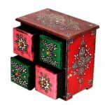 Wooden Four Drawer Box